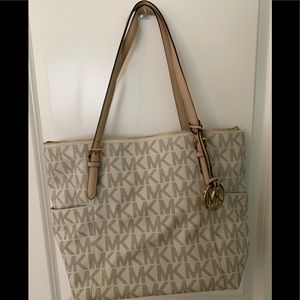 MICHAEL KORS logo tote bag